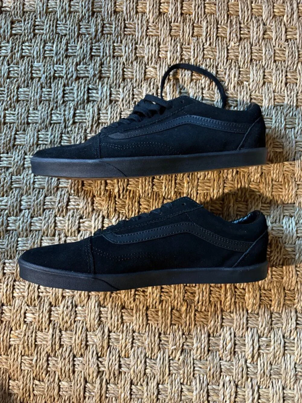 VANS Old Skool Low pro BLACK/BLACK suede sneakers [VN000D0EBKA]